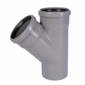 Тройник внутр. канализация D 40x40 угол 45° Ostendorf OSTENDORF
