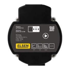 Циркуляционный насос ELSEN с частотным регулированием, DN25, расход 3,6 м3, напор 8 м, 180 мм