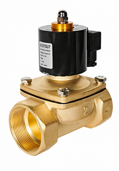 Клапан соленойдный (электромагнитный) прямого действия, НЗ, 24 В, G 2